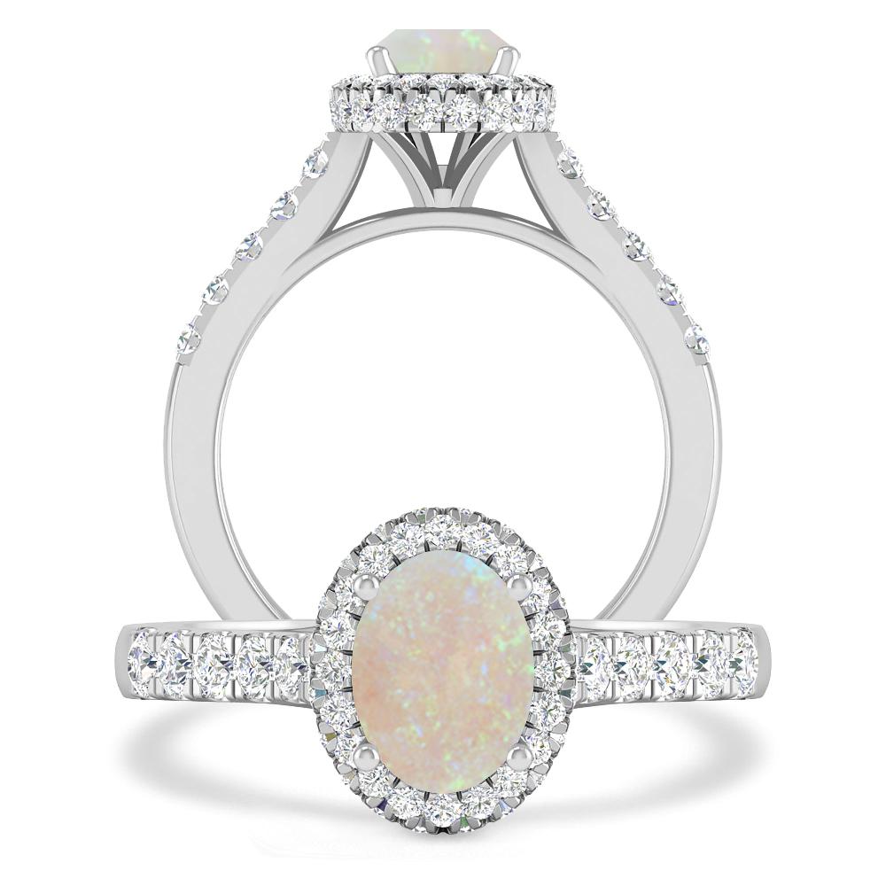 White Gold - Opal