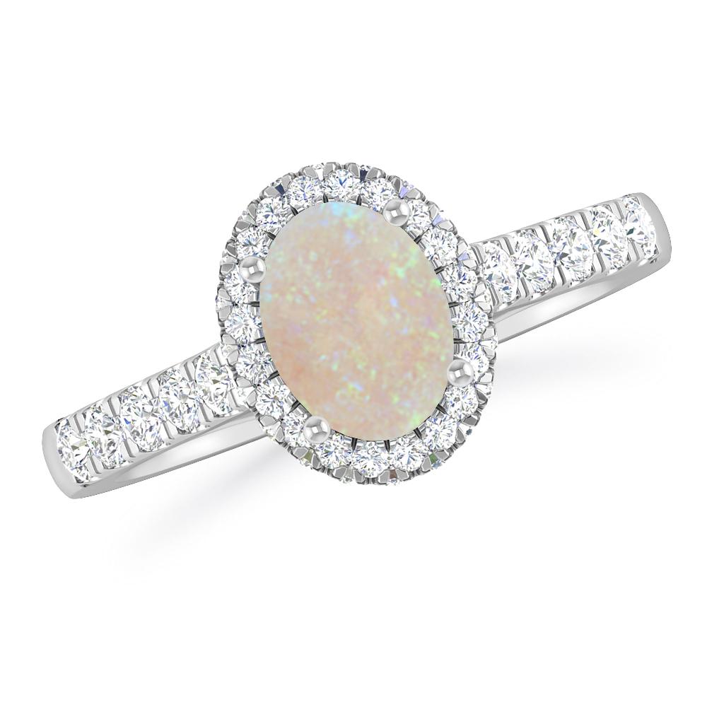 White Gold - Opal