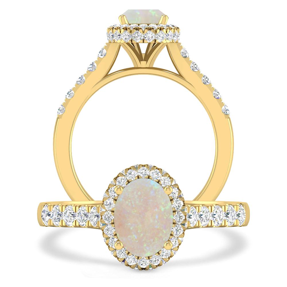 Yellow Gold - Opal