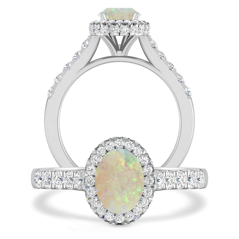 White Gold - Opal