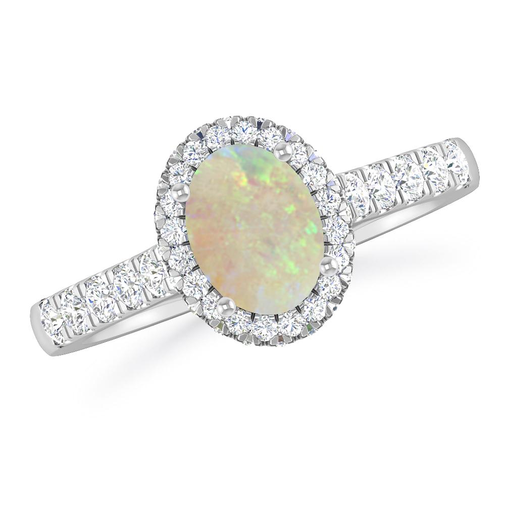 White Gold - Opal