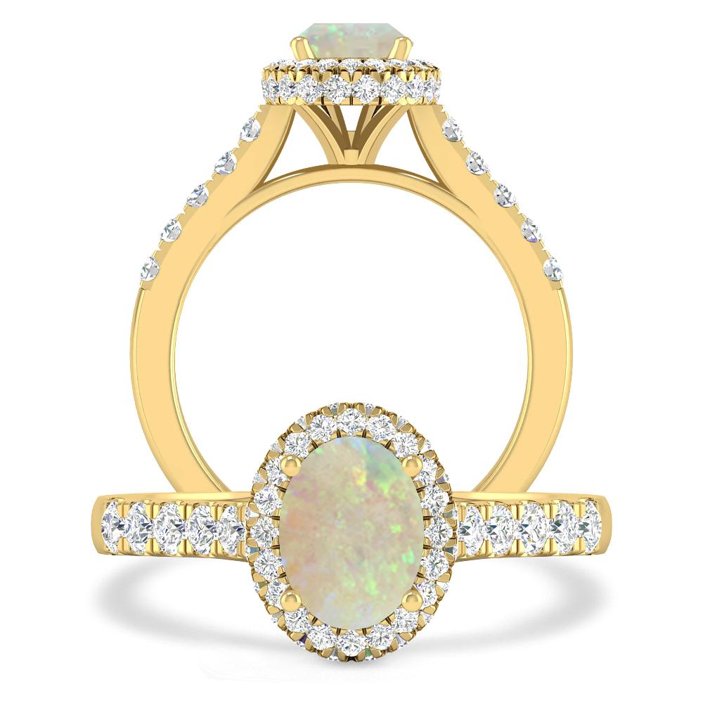 Yellow Gold - Opal