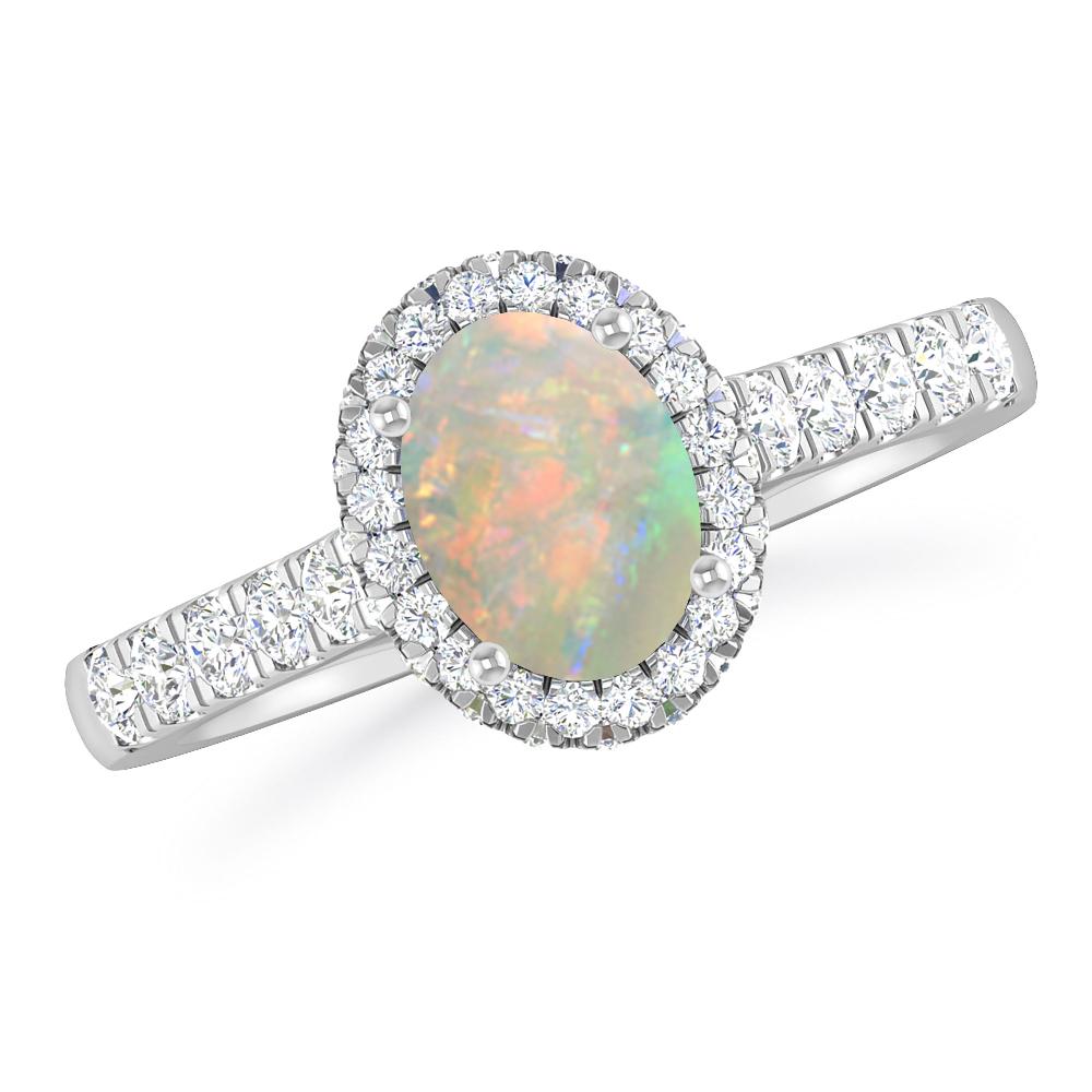 White Gold - Opal