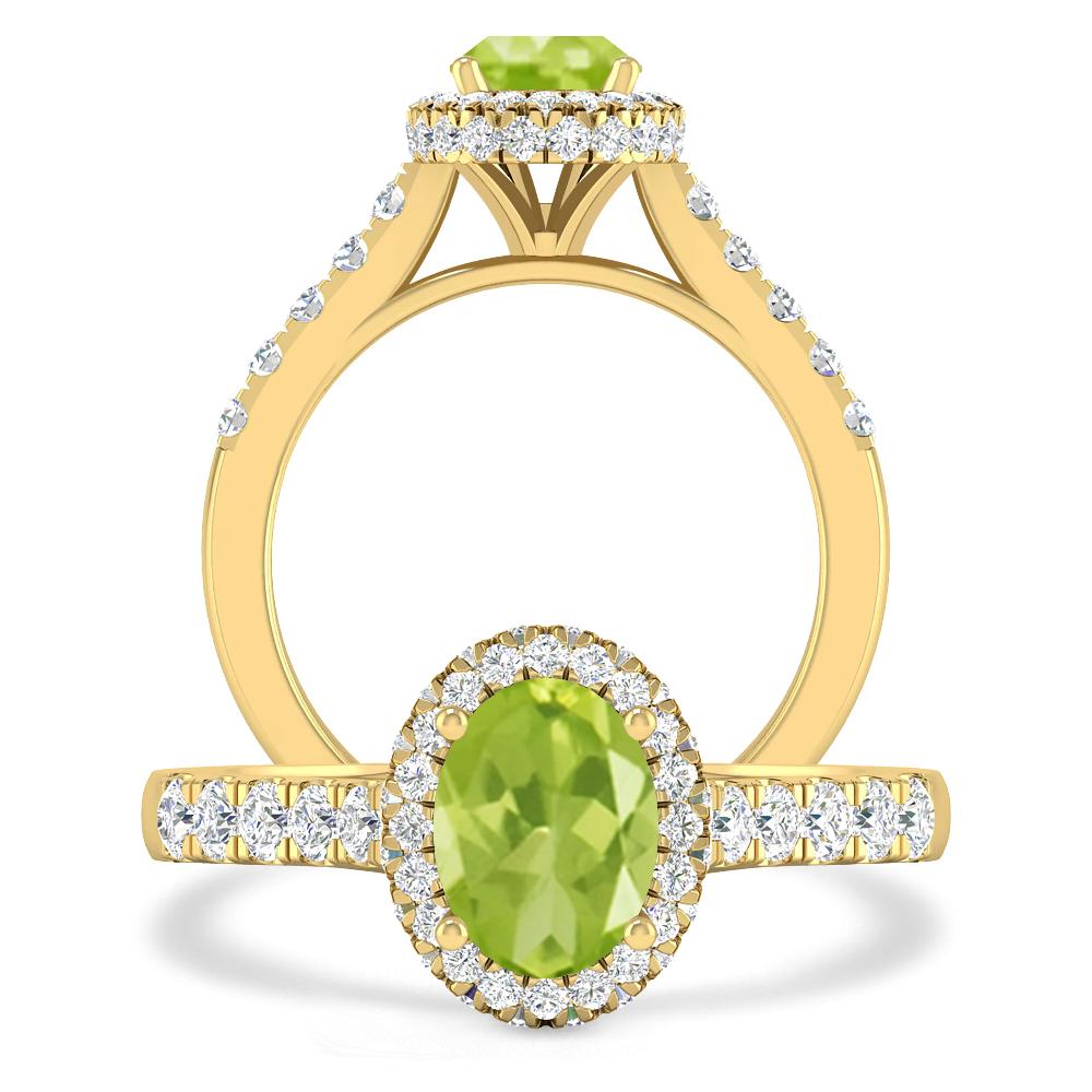 Yellow Gold - Peridot