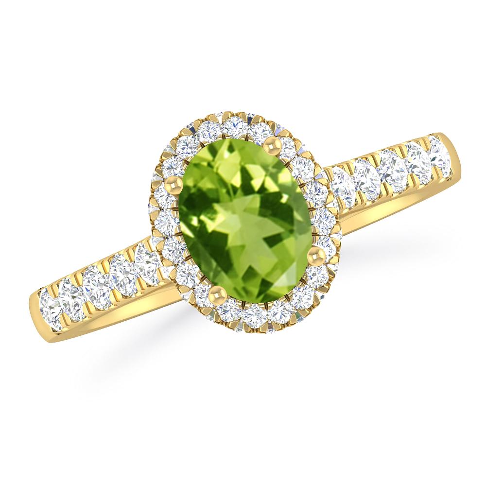 Yellow Gold - Peridot