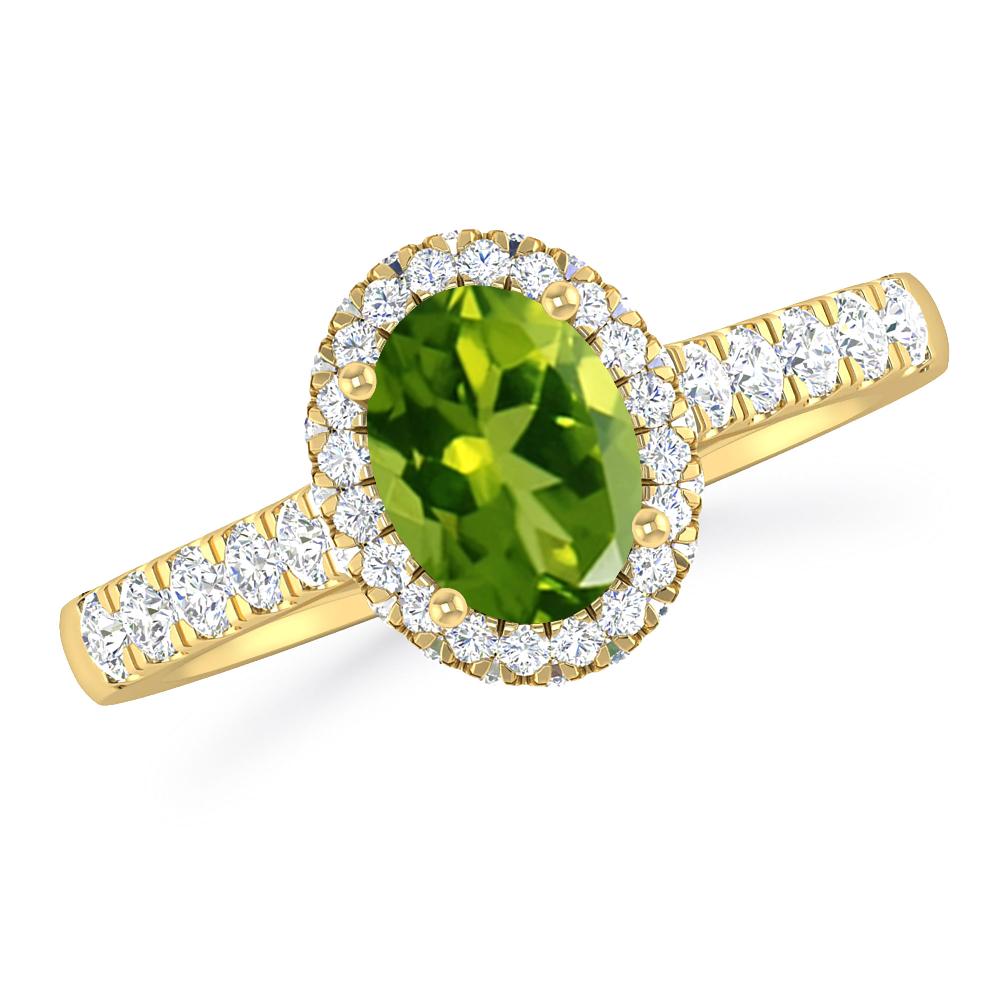 Yellow Gold - Peridot