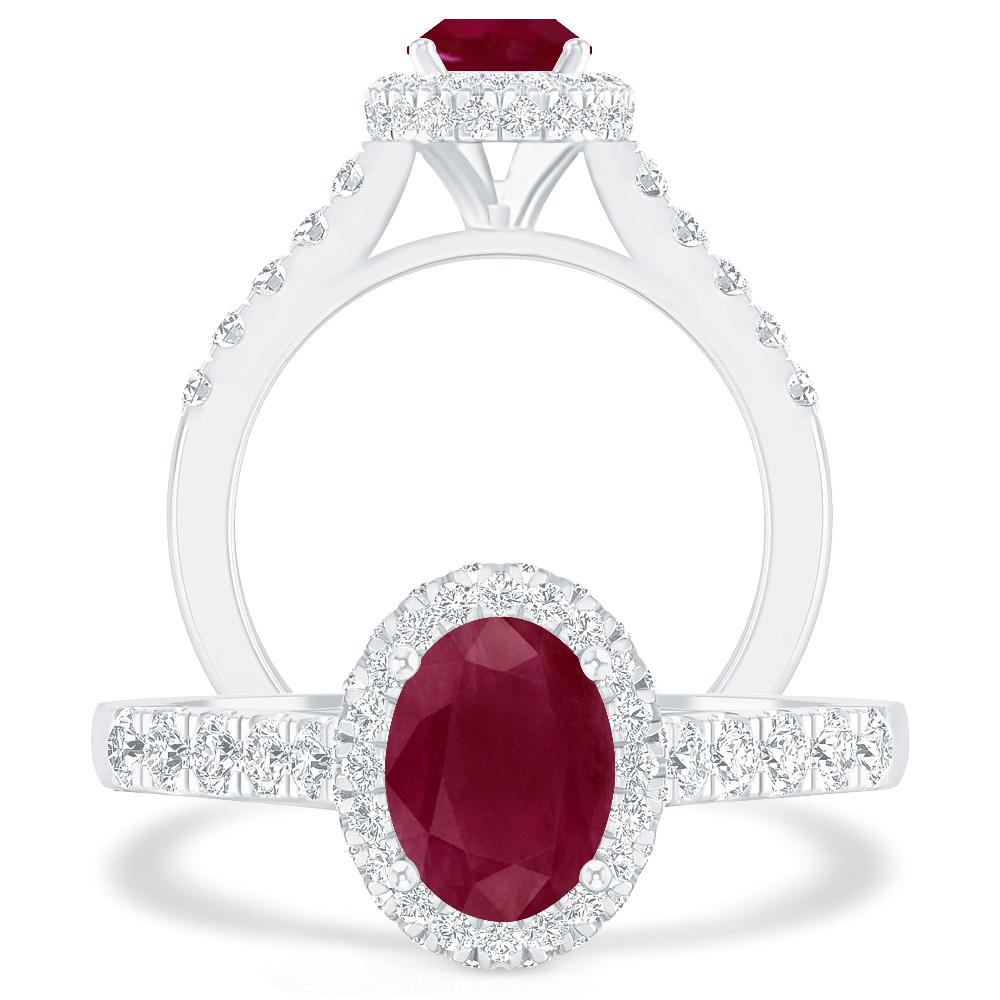 White Gold - Ruby