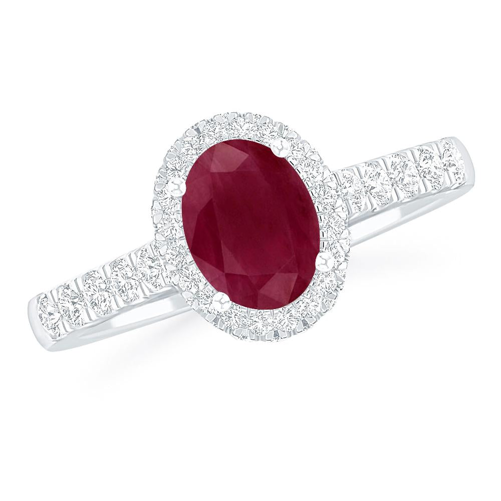 White Gold - Ruby