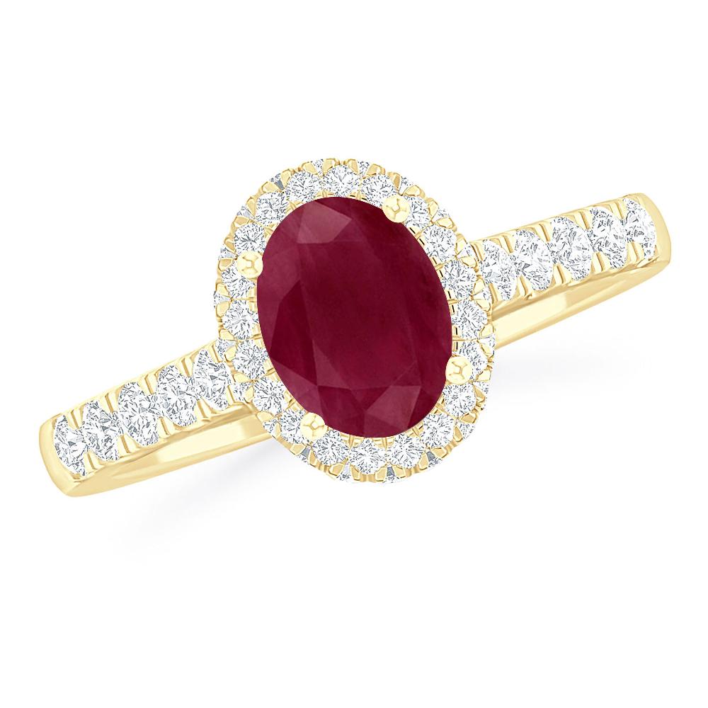 Yellow Gold - Ruby