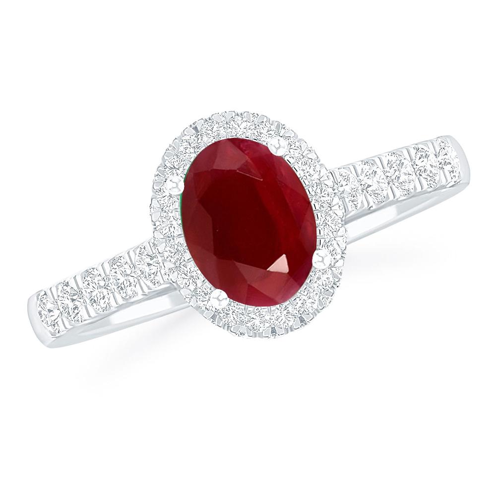 White Gold - Ruby