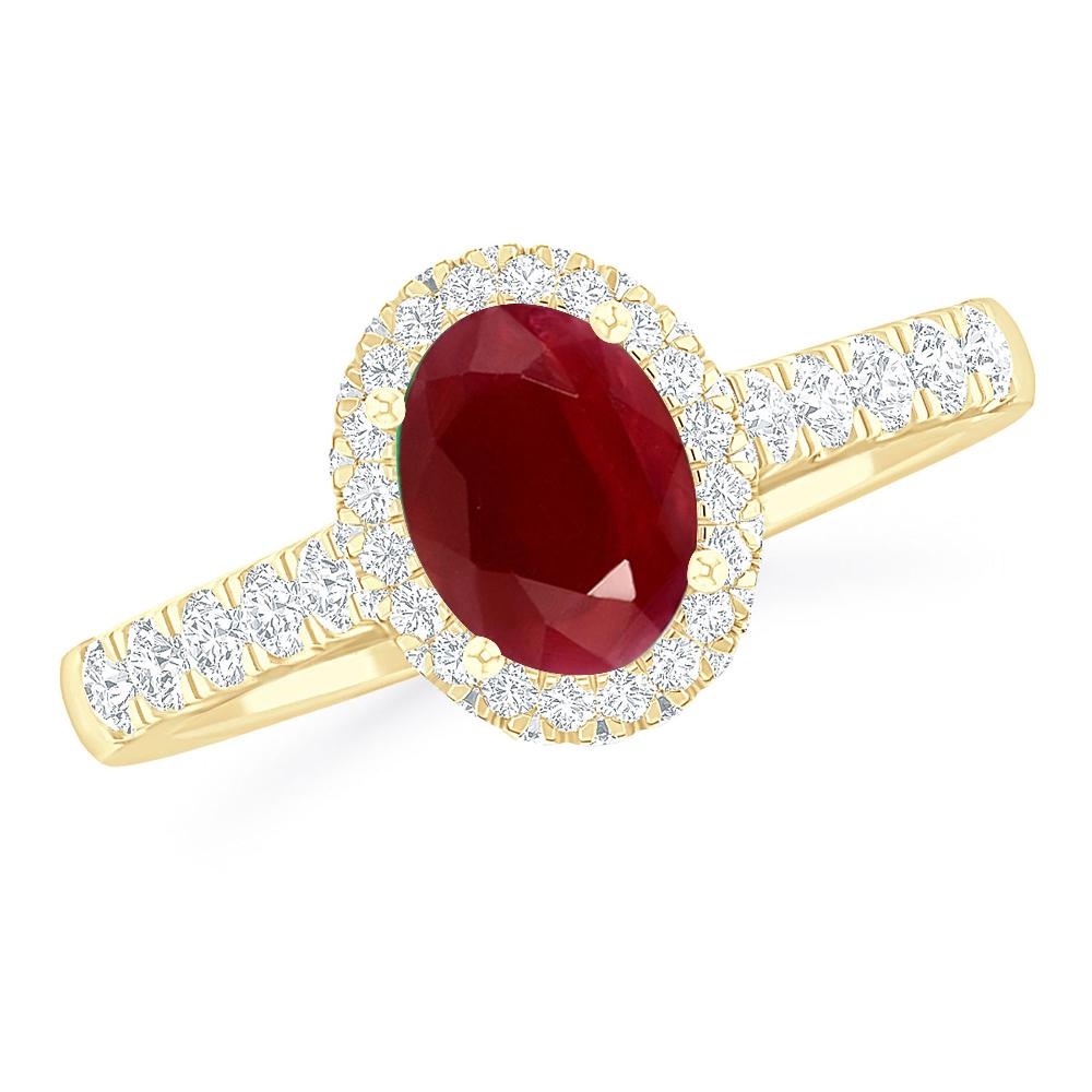 Yellow Gold - Ruby