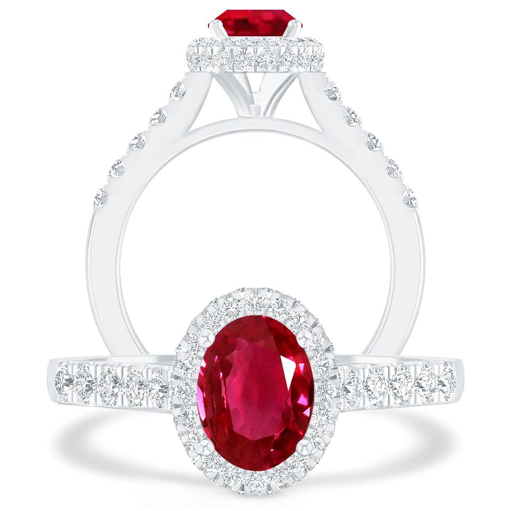 White Gold - Ruby