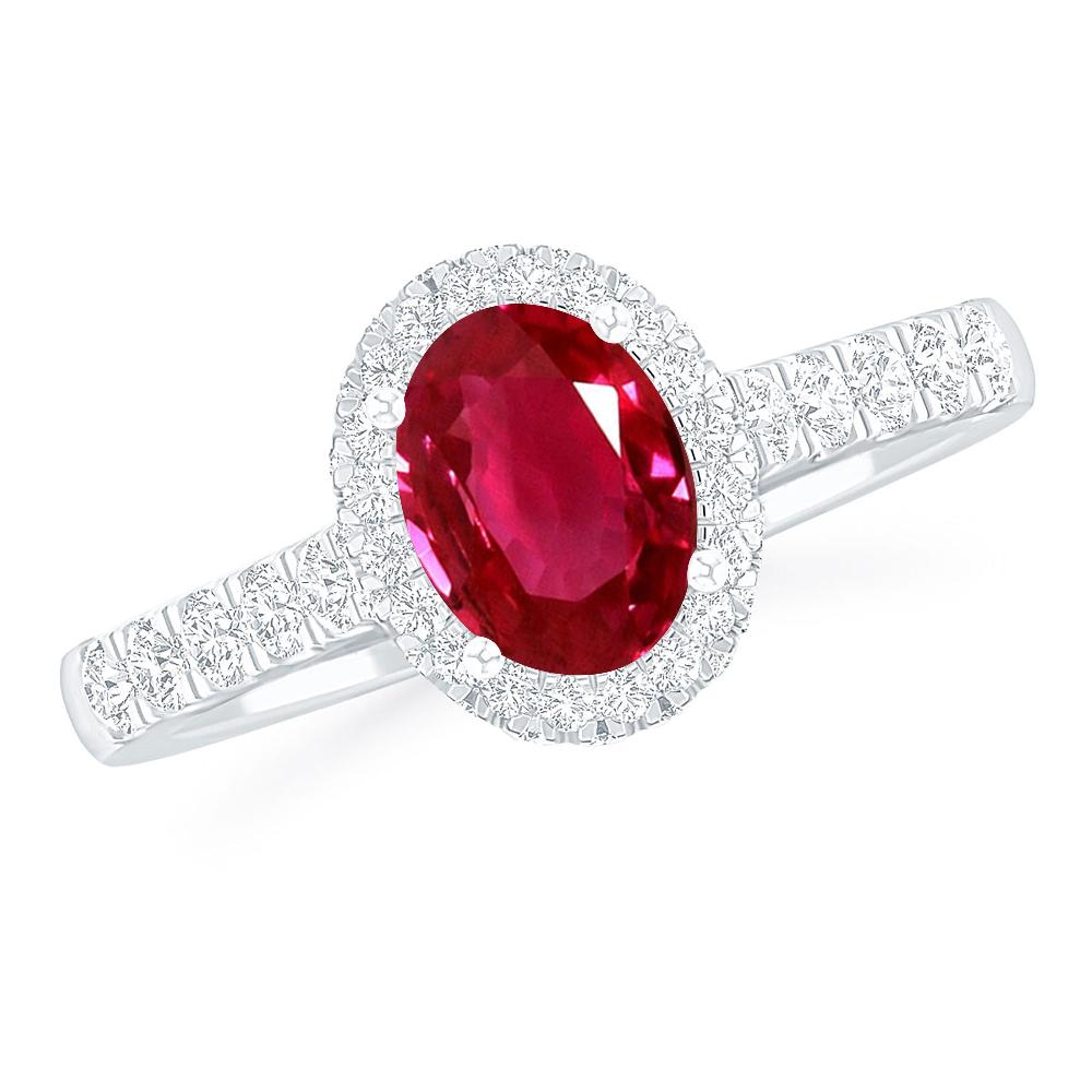 White Gold - Ruby