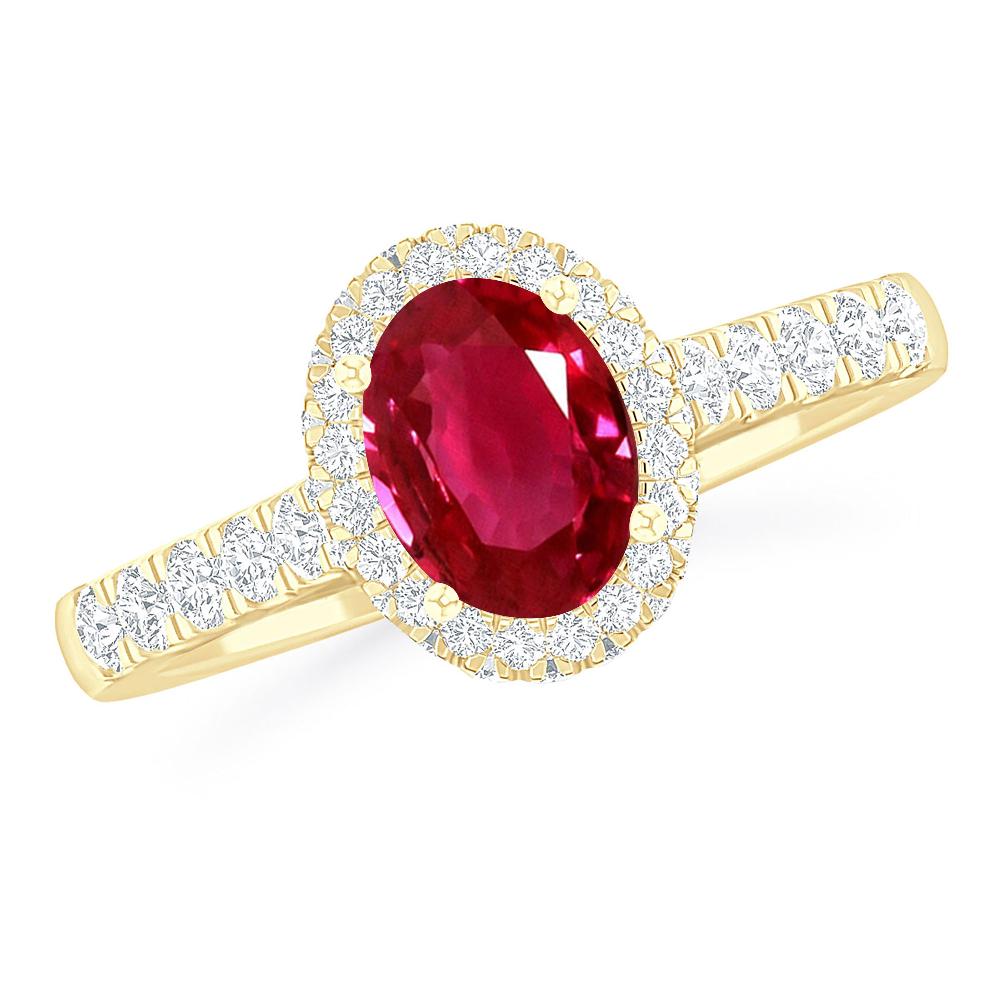 Yellow Gold - Ruby