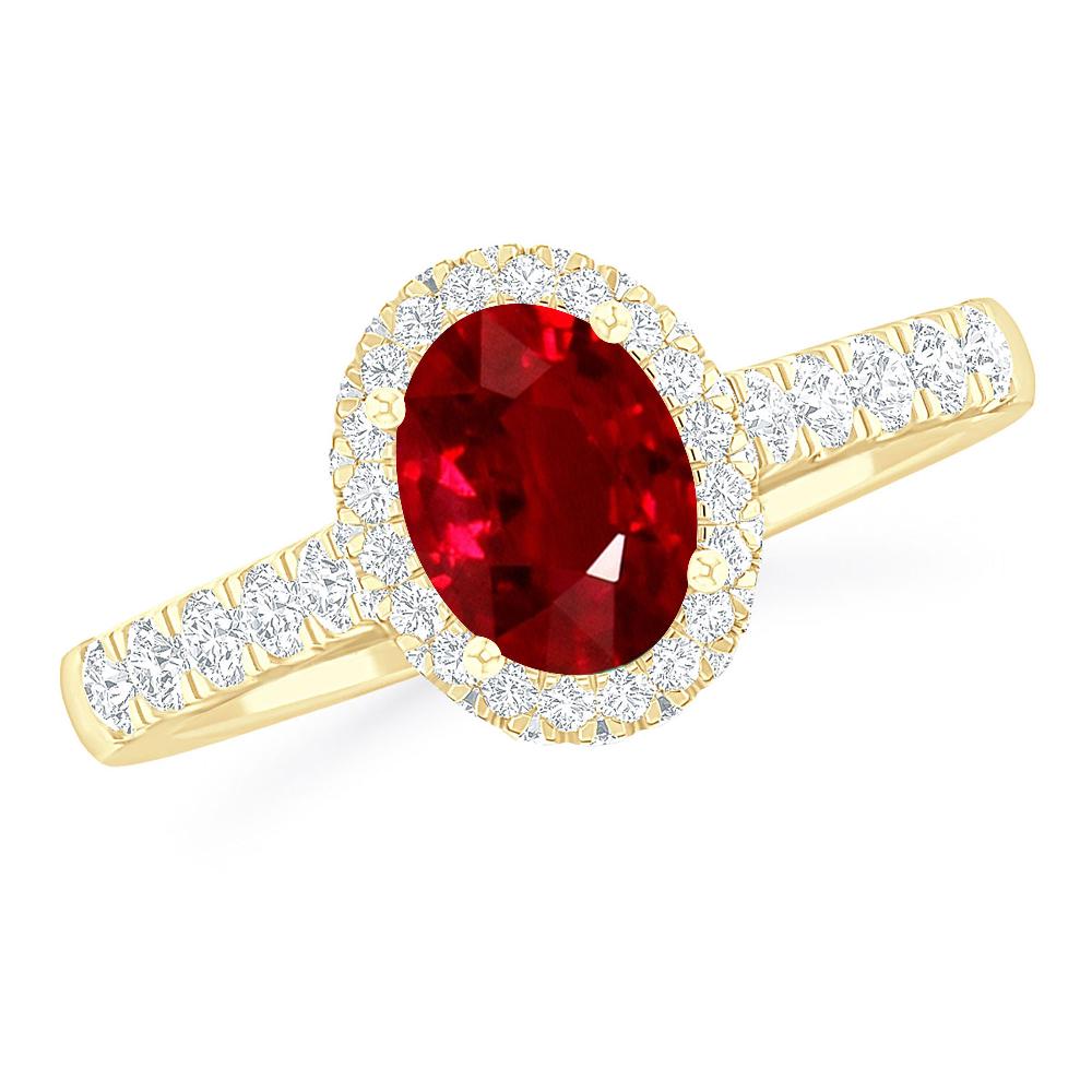 Yellow Gold - Ruby