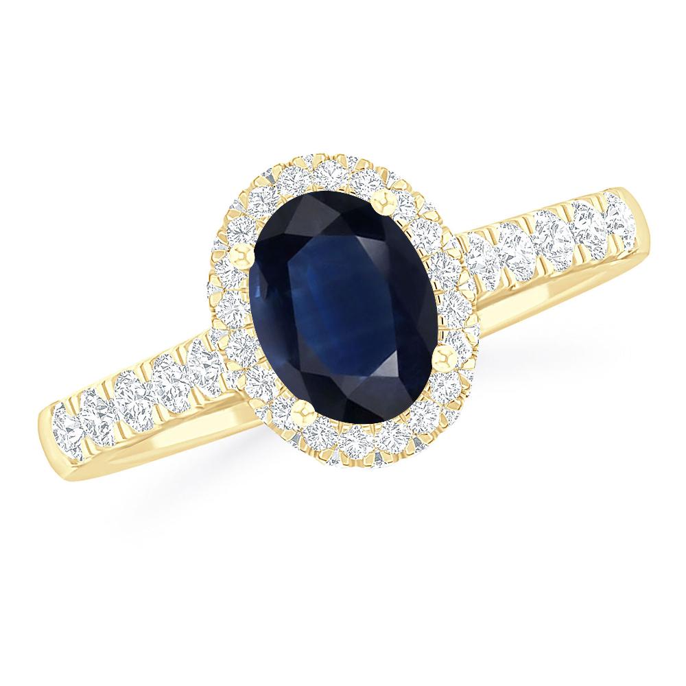 Yellow Gold - Sapphire