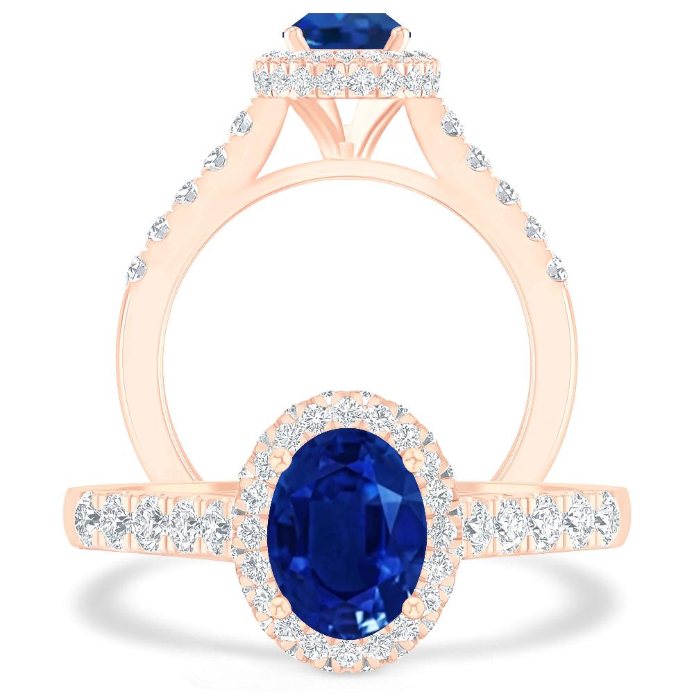 Rose Gold - Sapphire