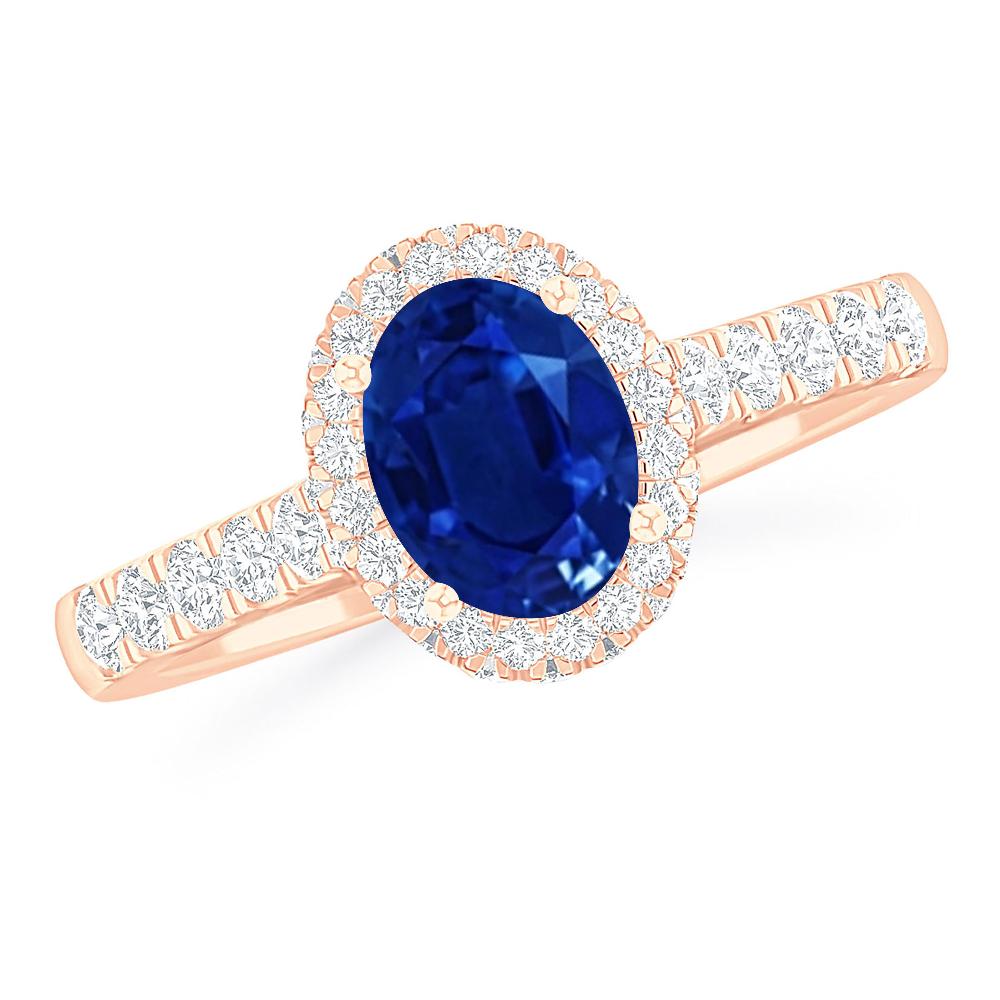 Rose Gold - Sapphire