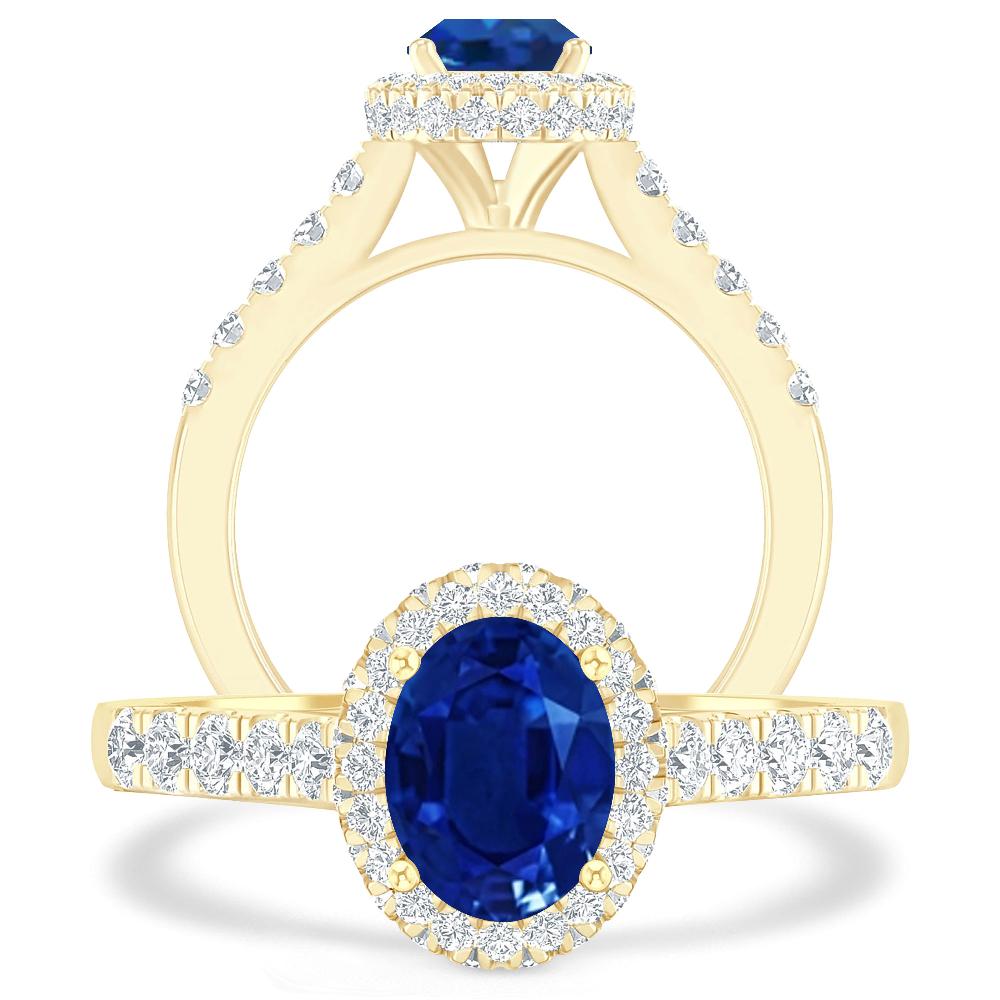 Yellow Gold - Sapphire