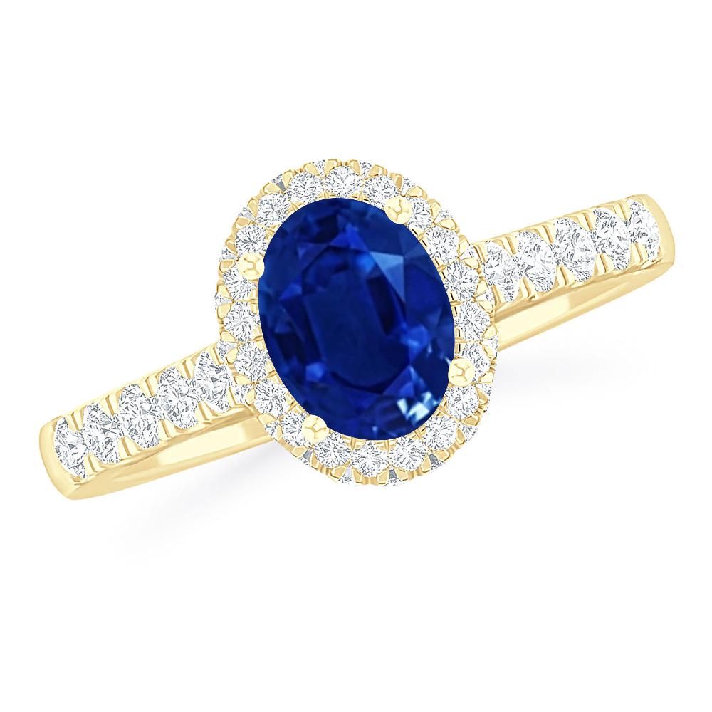 Yellow Gold - Sapphire