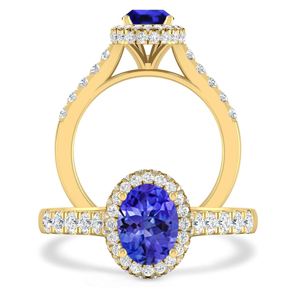 Yellow Gold - Tanzanite