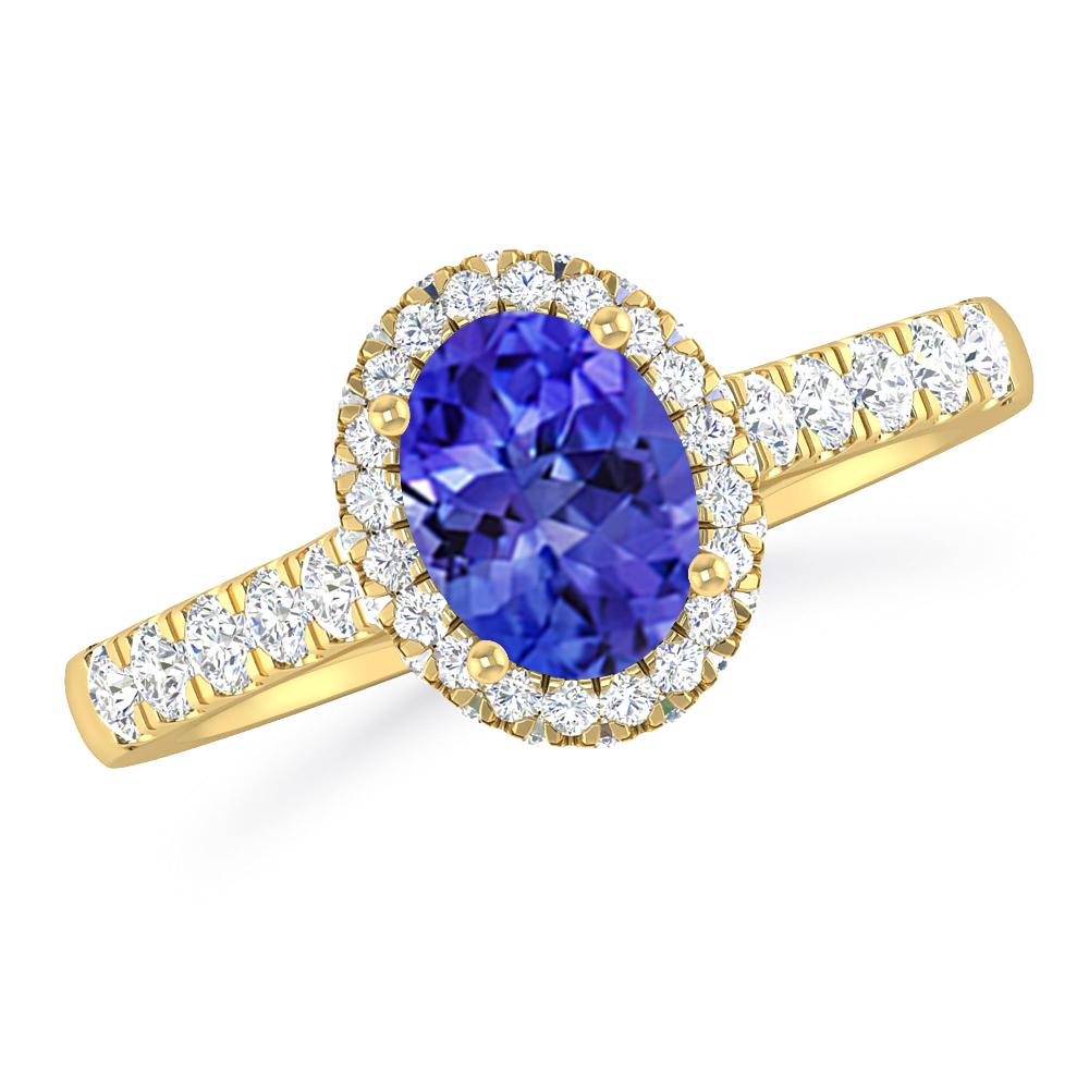Yellow Gold - Tanzanite