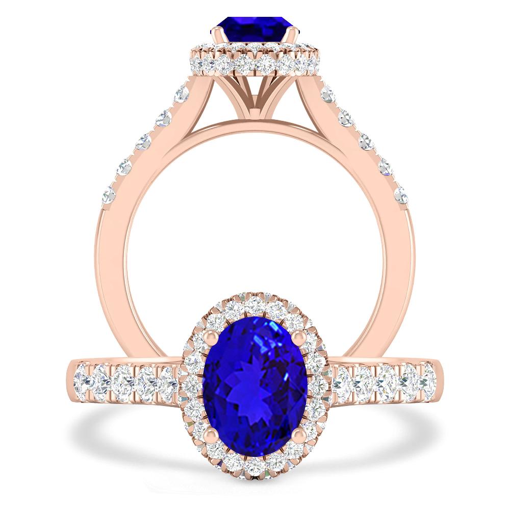 Rose Gold - Tanzanite