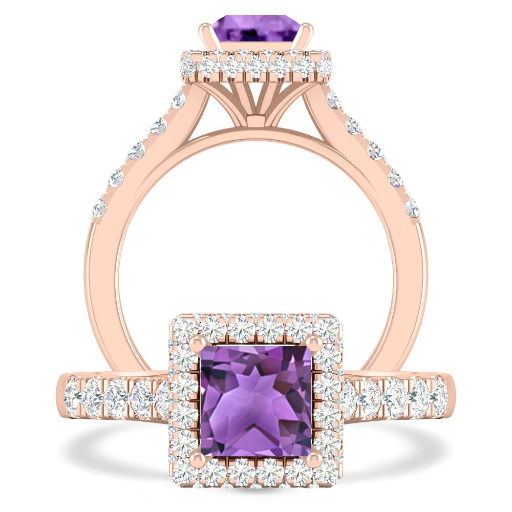 Rose Gold - Amethyst