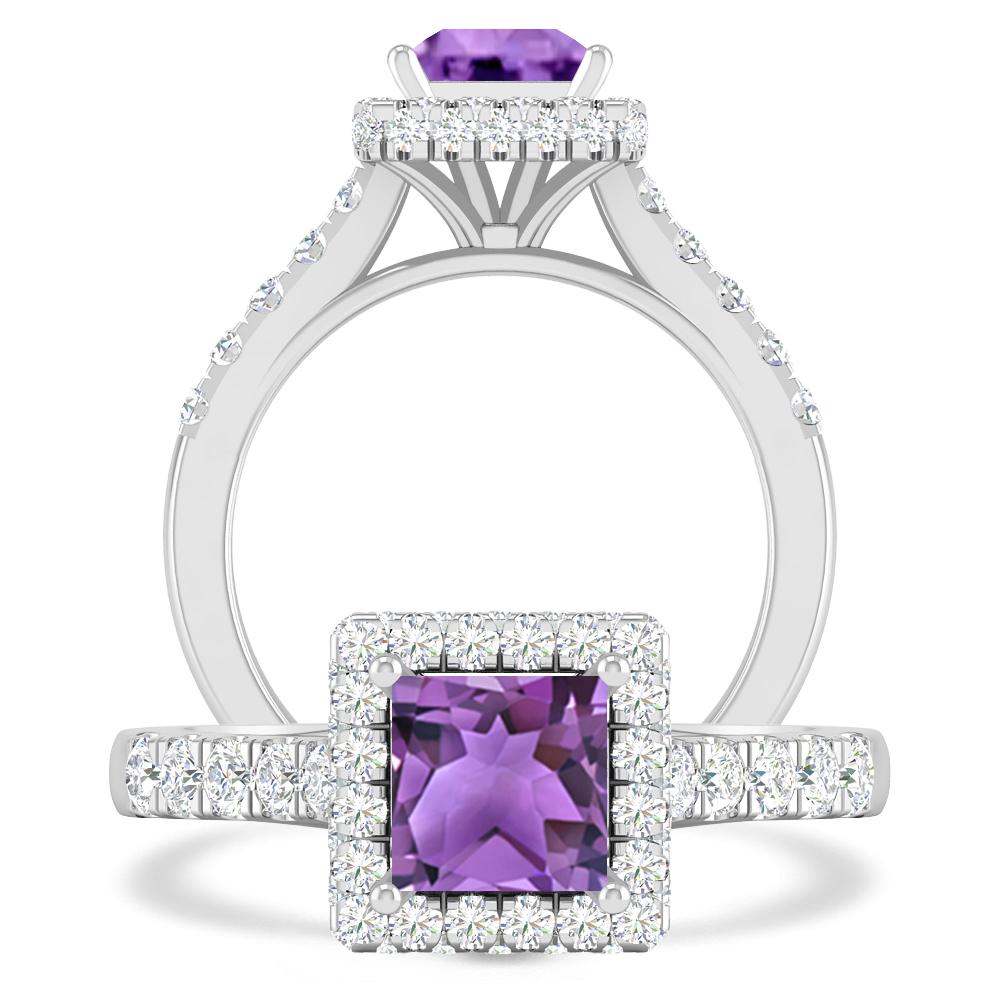 White Gold - Amethyst