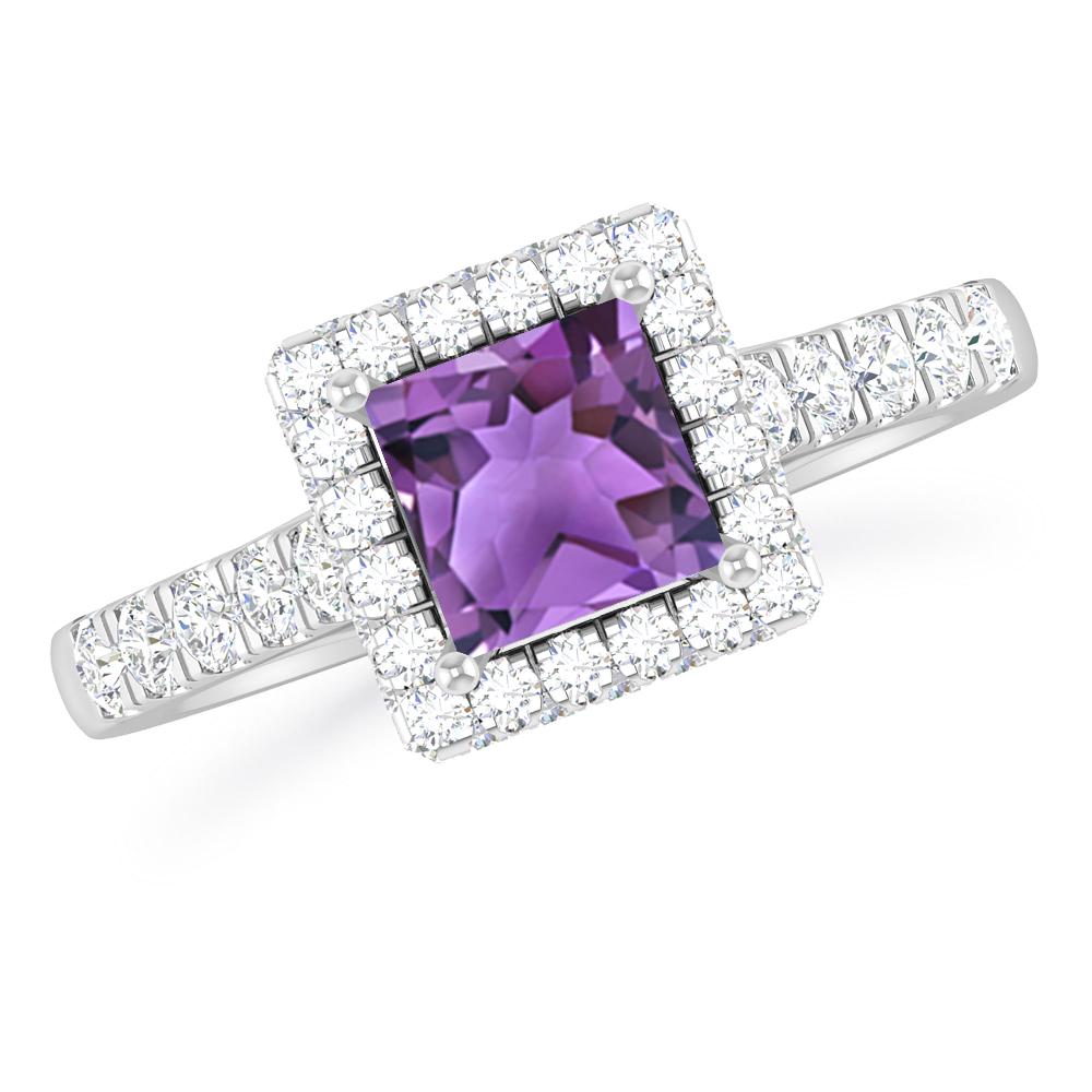 White Gold - Amethyst