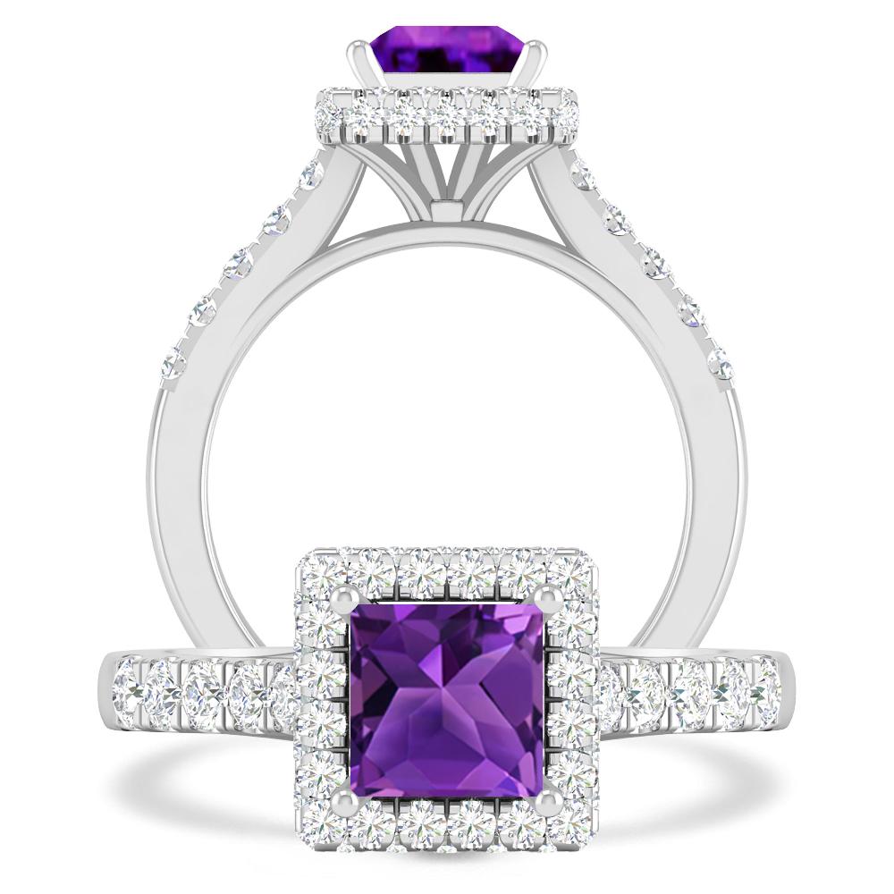 White Gold - Amethyst