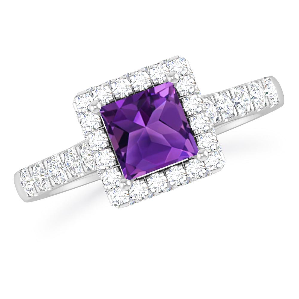 White Gold - Amethyst