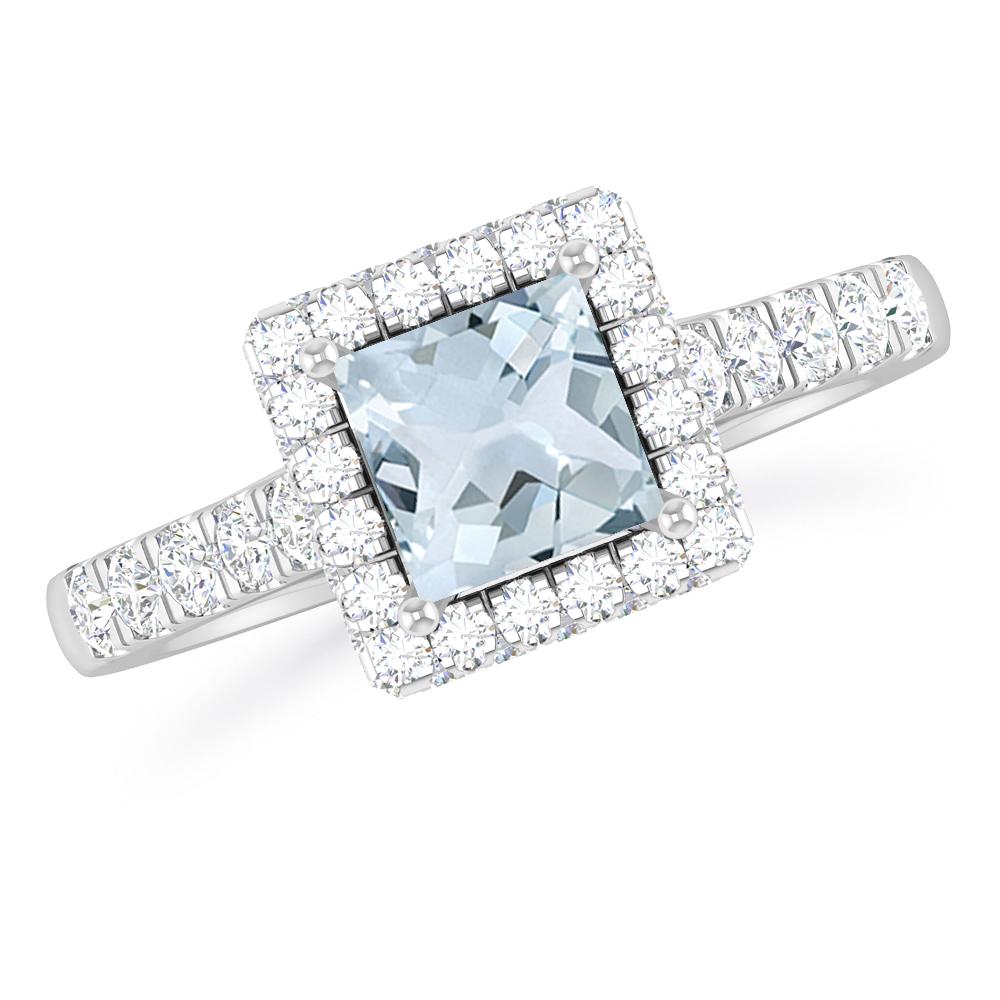 White Gold - Aquamarine