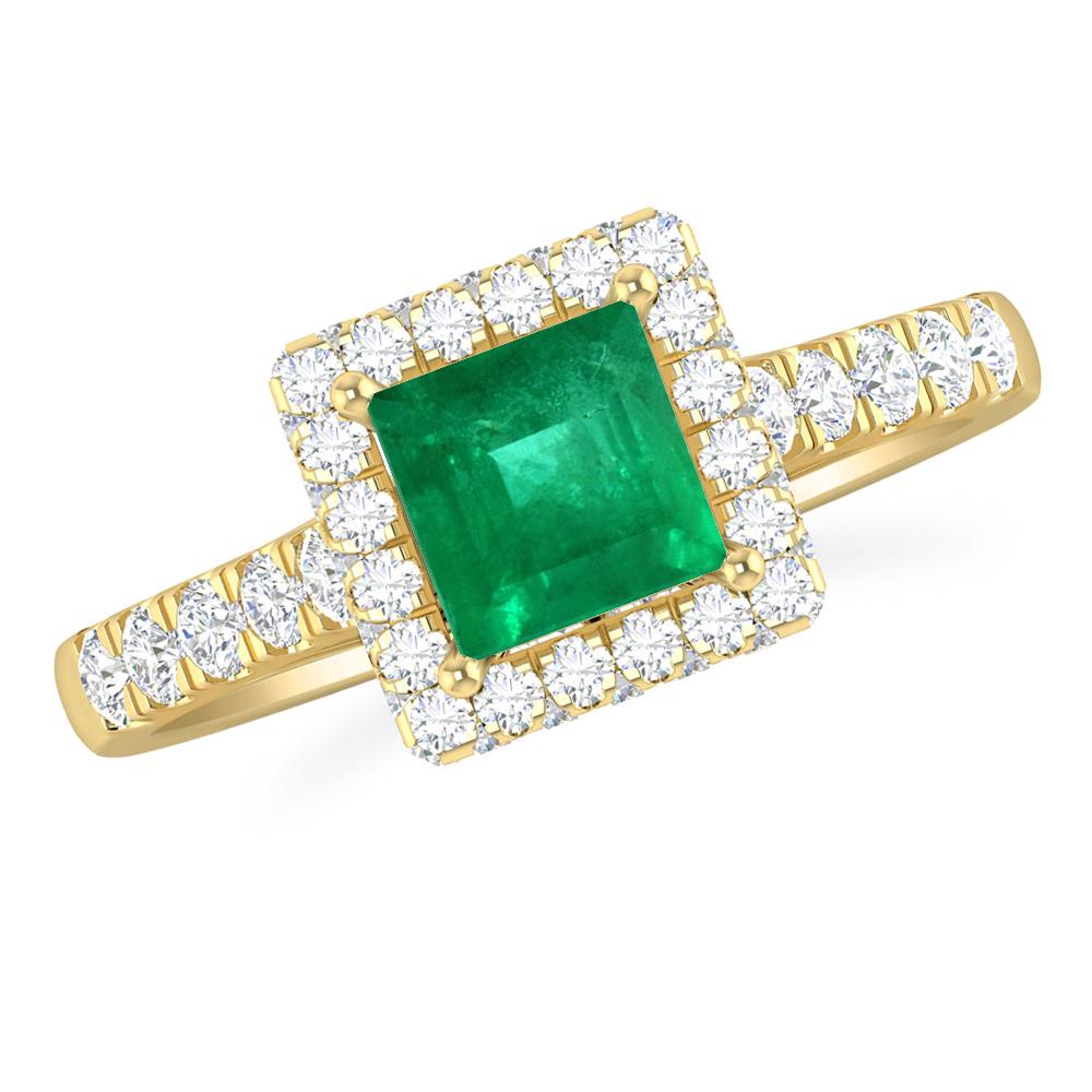 Yellow Gold - Emerald