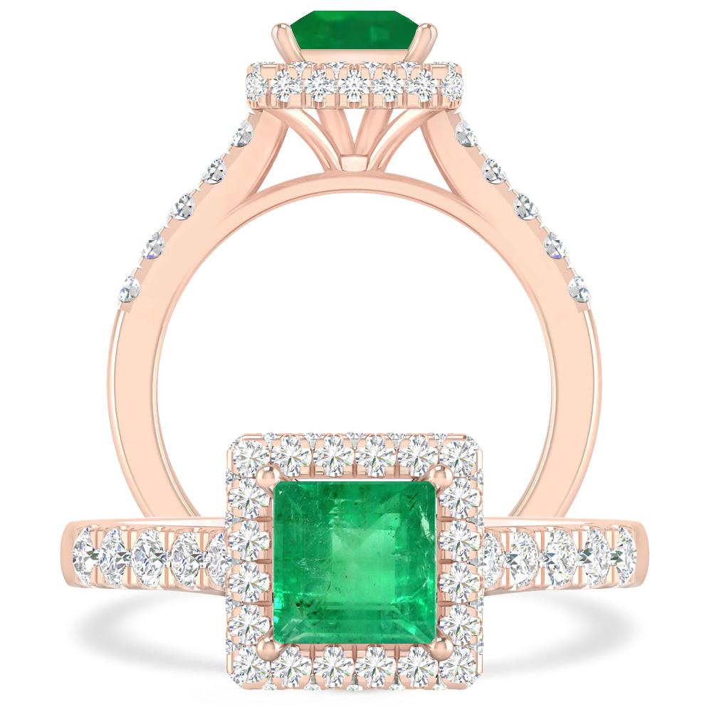 Rose Gold - Emerald