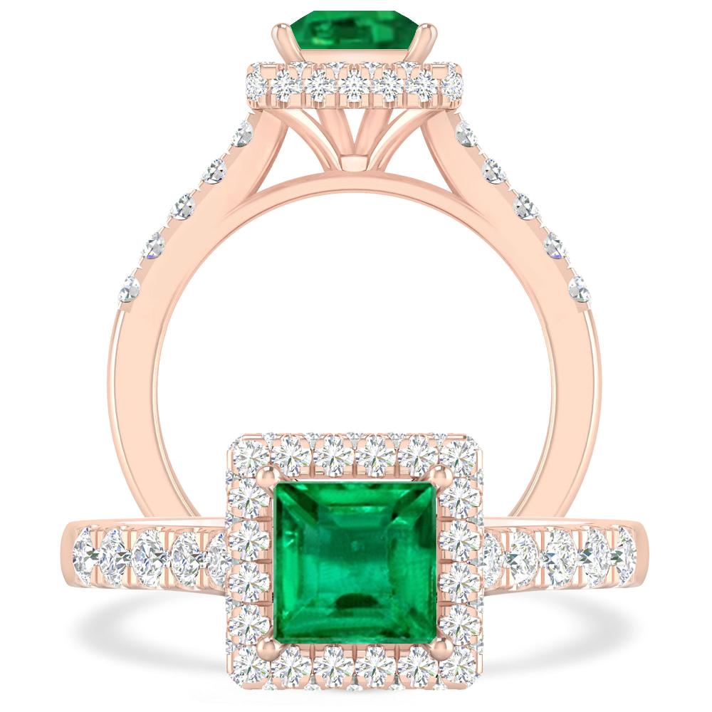 Rose Gold - Emerald