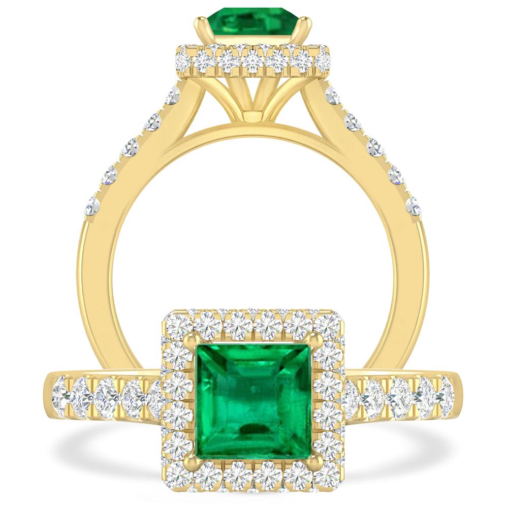 Yellow Gold - Emerald