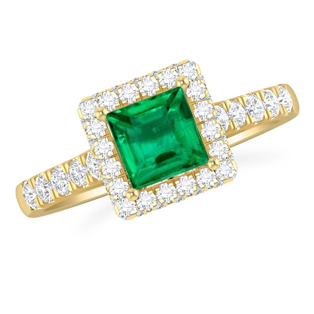 Yellow Gold - Emerald