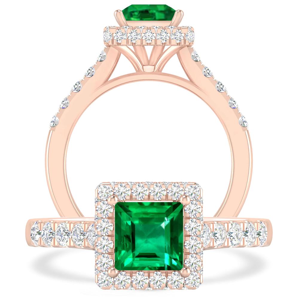 Rose Gold - Emerald