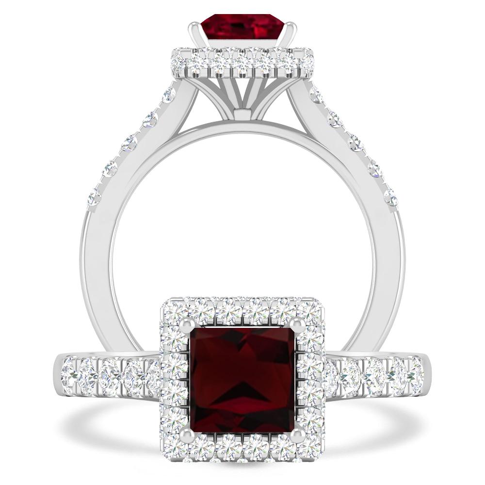 White Gold - Garnet