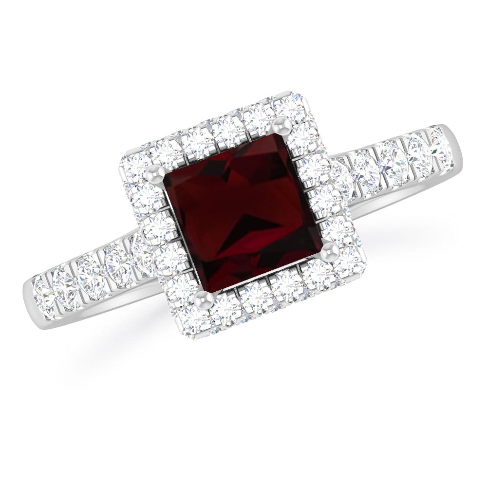 White Gold - Garnet