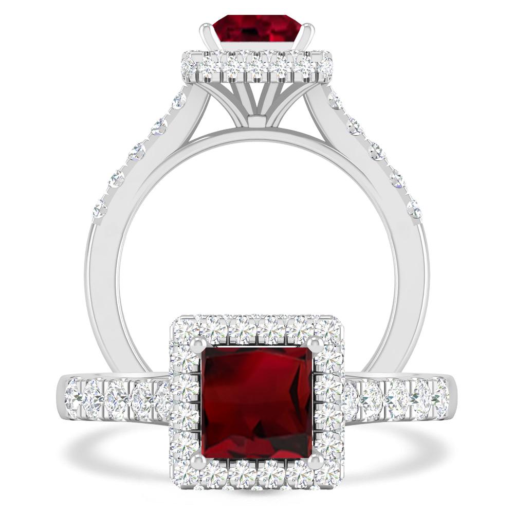 White Gold - Garnet