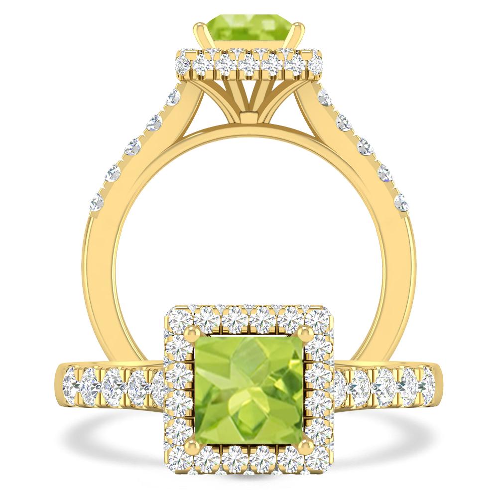 Yellow Gold - Peridot