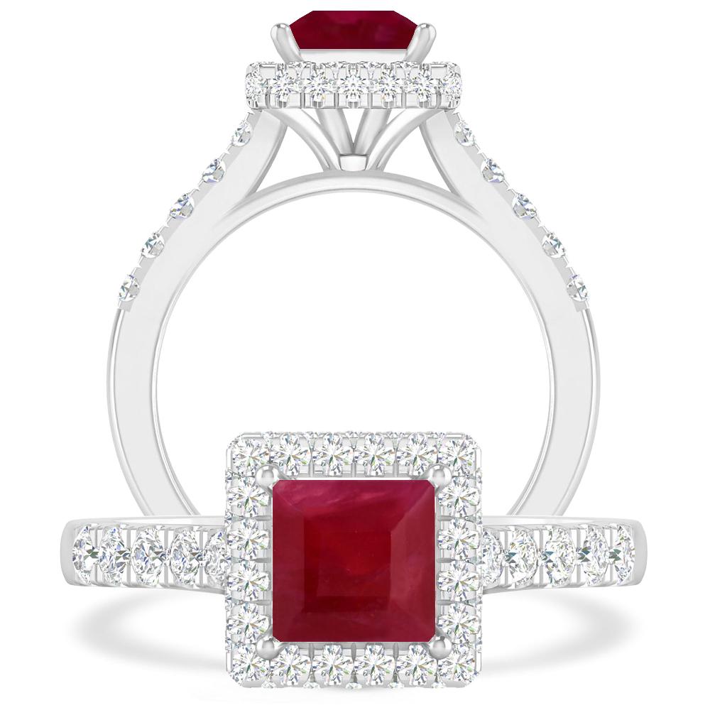 White Gold - Ruby