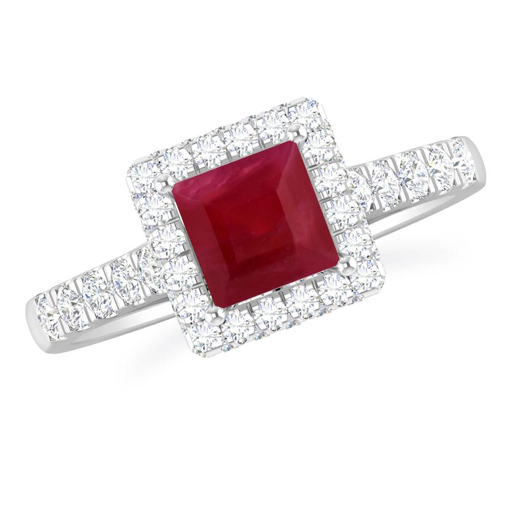 White Gold - Ruby