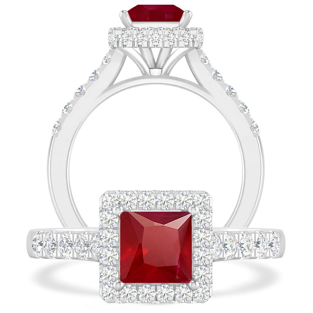 White Gold - Ruby