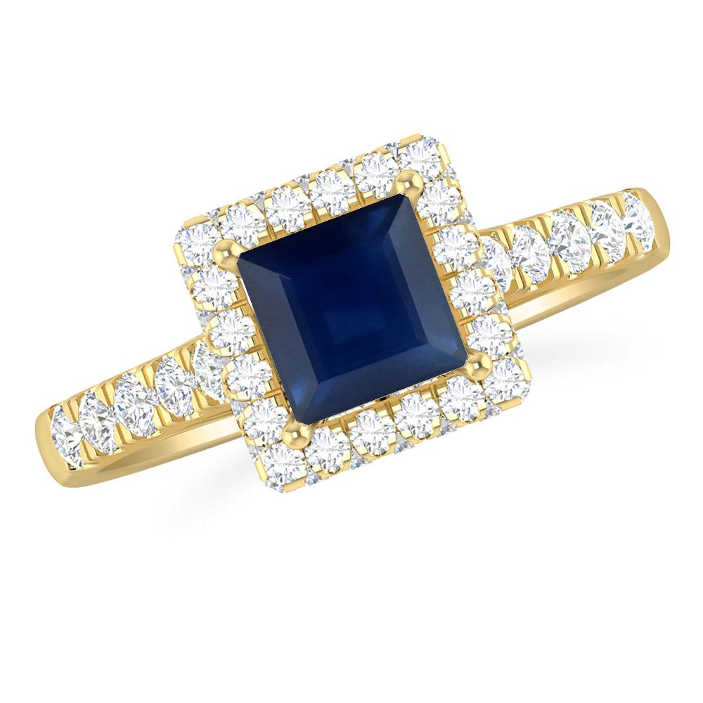 Yellow Gold - Sapphire