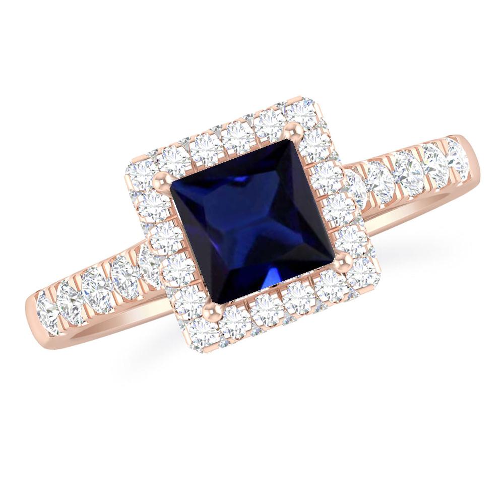 Rose Gold - Sapphire