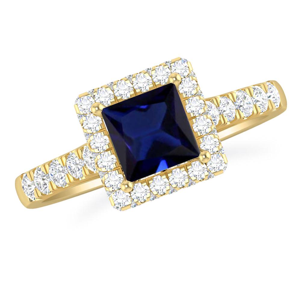 Yellow Gold - Sapphire