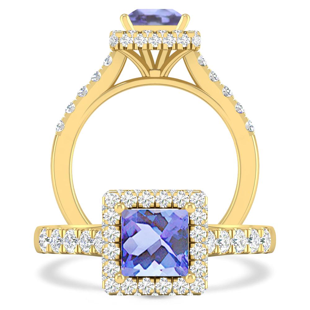 Yellow Gold - Tanzanite